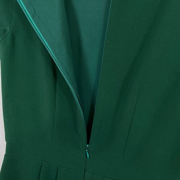 Madewell Green Short Cap Sleeve Pockets Shift Sheath Dress Size 2 - Picture 8 of 8